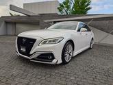 トヨタ　クラウンハイブリッド ＲＳ モデリスタエアロ・純正ナビ・ハーフレザーパワーシート・シートヒーター・ＬＥ