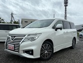 日産　エルグランド ２．５ ２５０ハイウェイスターＳ 純正９インチナビ・フリップダウンモニター・両側
