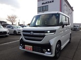 スズキ　スペーシア ６６０ カスタム ハイブリッド ＸＳ ケンウッド８インチフルセグナビ・走行中視聴