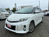 トヨタ　エスティマ ２．４ アエラス 純正ナビ・バックカメラ・純正フリップダウンモニター・両側パワー