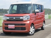 スズキ　スペーシア ６６０ ハイブリッド Ｘ ・届出済未使用車・ディスプレイオディオ コーラルオレン