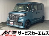 スズキ　スペーシアベース ６６０ ＧＦ ４ＷＤ 衝突被害軽減ブレーキ 両側スライドドア デニムブルーメタリ