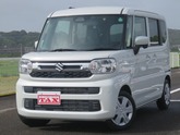 スズキ　スペーシア ６６０ ハイブリッド Ｇ ・オートライト・禁煙車・衝突軽減ブレーキ ピュアホワイ